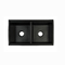 黒い色2の等しい洗面器の水晶石の台所の流し790 x 465mm
