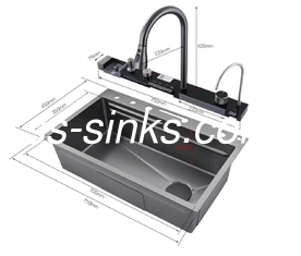 トップマウント キッチンシンク 36 インチ キャビネット 21cm ボウル深さ 3 蛇口の穴とより多くの トップ選択