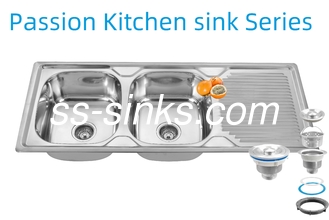 1200 X 500 mm プレン ステンレス鋼 キッチンシンク 0.6mm/0.8mm/1.0mm 厚さと製品サイズ