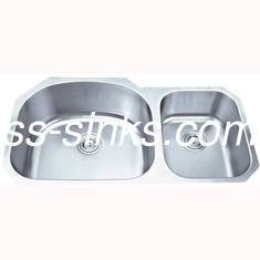 大きいサイズによってブラシをかけられるUndermountのステンレス鋼の台所の流しの二重洗面器
