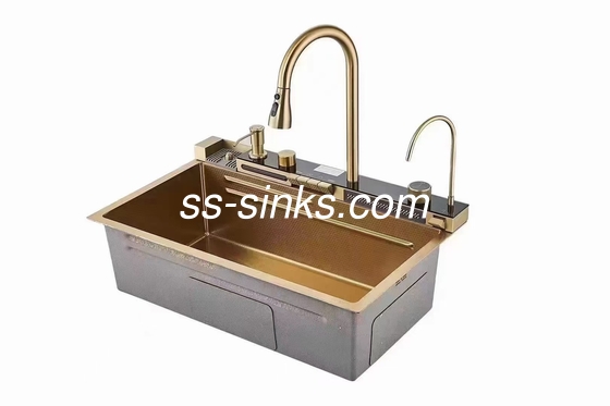 金 ステンレス スチール 手作り キッチン シンク 蛇口 と アクセサリー