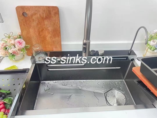 トップマウント キッチンシンク 36 インチ キャビネット 21cm ボウル深さ 3 蛇口の穴とより多くの トップ選択