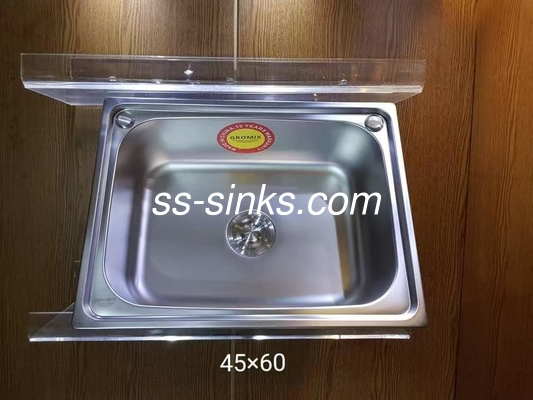 トップマウント キッチンシンク 排水板付きシングルボウル 30 X 17 インチ 1 か 2 つの穴
