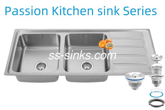 1200 X 500mmコーナーステンレス鋼 キッチンシンク あなたのレストランキッチンのための裏排水配置