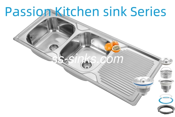 1200 X 500 mm プレン ステンレス鋼 キッチンシンク 0.6mm/0.8mm/1.0mm 厚さと製品サイズ