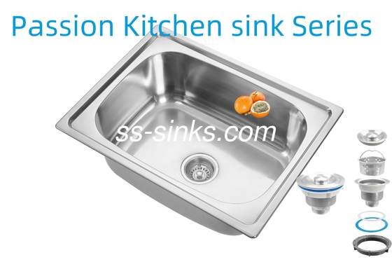 21cm ボウル深さ プレント ステンレス鋼 キッチンシンク 3.5インチ 排水口 性能のための開口