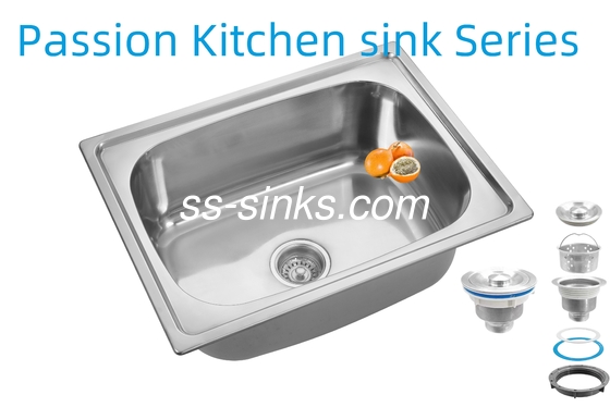 21cm ボウル深さ プレント ステンレス鋼 キッチンシンク 3.5インチ 排水口 性能のための開口
