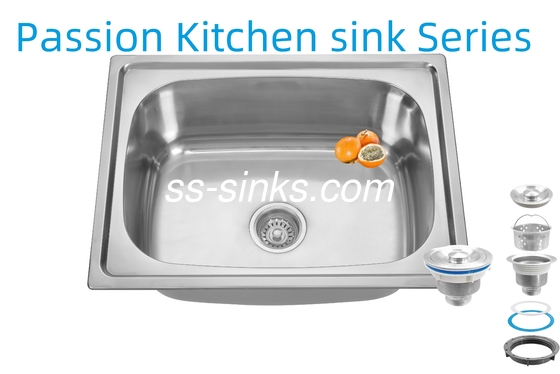 21cm ボウル深さ プレント ステンレス鋼 キッチンシンク 3.5インチ 排水口 性能のための開口