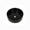 Splashbackの単一ボールの台所の流しのあたりの410mmの黒い水晶Undermount