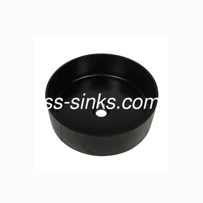 Splashbackの単一ボールの台所の流しのあたりの410mmの黒い水晶Undermount