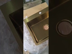 金色の鋼洗面台 シングルダブル洗面台 中国サプライヤー