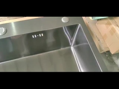 オーバーフローホールの鋼洗面台 蛇口ホールのサテン表面