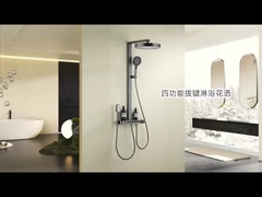 ホテル 浴室 ステンレス レイン シャワー セット ブラック ミラー 磨き
